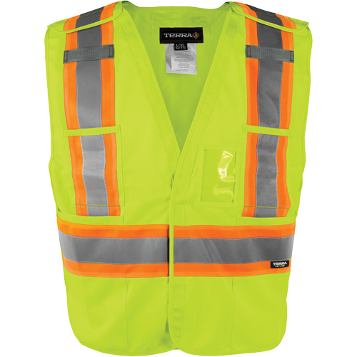 High-Visibility 5-Point Tear Away Vest, High Visibility Orange, 2X-Large/3X-Large, Polyester PB Rental Co. Ltd.
