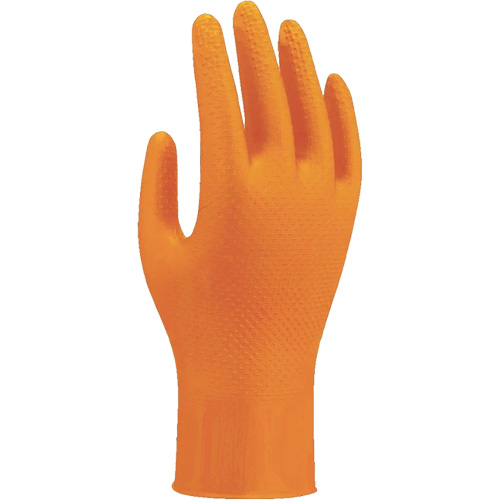 709HVO High-Visibility Disposable Gloves, 10/X-Large, Nitrile, 8-mil, Powder-Free, Orange PB Rental Co. Ltd.