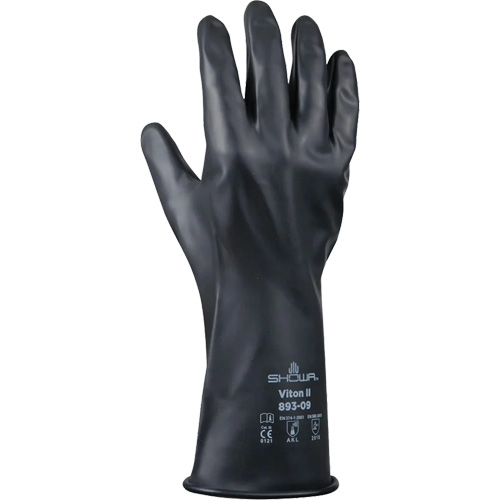 893 Chemical & Acid Resistant Gloves, Size Large/9, 12" L, Butyl Rubber/Viton&reg;, 12-mil PB Rental Co. Ltd.