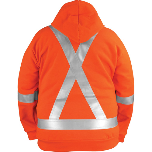 High-Visibility Wind Resistant Zip-Front Sweatshirt with DetachableHood, Men's, 5X-Large, High Visibility Orange, 27.7 cal/cm² PB Rental Co. Ltd.