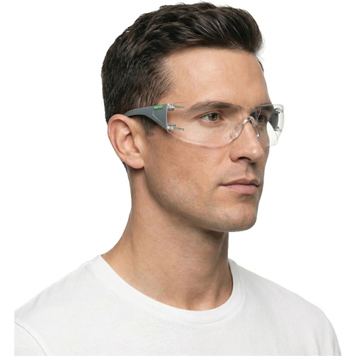 Adapt Lite Grey/Green Safety Glasses, Clear Lens, Anti-Fog/Anti-Scratch, ANSI Z87+/Meets/Exceeds CSA Z94.3 PB Rental Co. Ltd.
