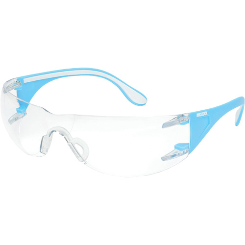 Lunettes de s&eacute;curit&eacute; bleu/blanc Adapt Lite, Lentille Transparent, Antibu&eacute;e/Anti-&eacute;gratignures, ANSI Z87+/R&eacute;pond ou surpasse la norme CSA Z94.3 PB Rental Co. Ltd.