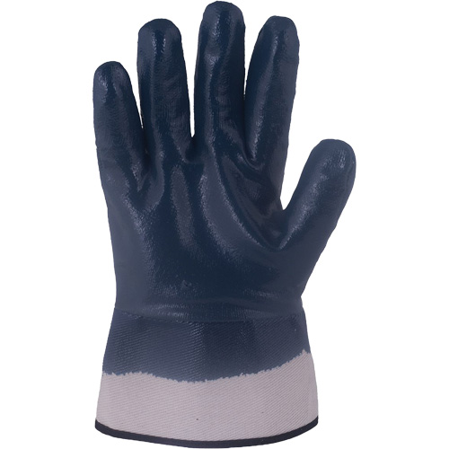 Horizon&reg; Navy Gloves with Pasted Cuffs, Medium, Nitrile Coating, Jersey/Cotton Shell PB Rental Co. Ltd.