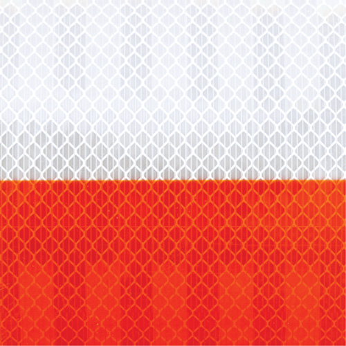 High Intensity Grade Flexible Work Zone Sheeting 382VHIP, 5" W x 150' L, Orange and White PB Rental Co. Ltd.