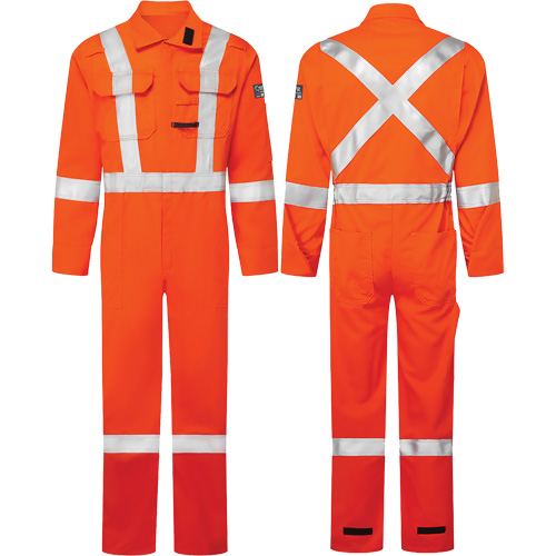 Combinaisons Avenger, 7 oz, Taille 38, Orange haute visibilit&eacute; PB Rental Co. Ltd.
