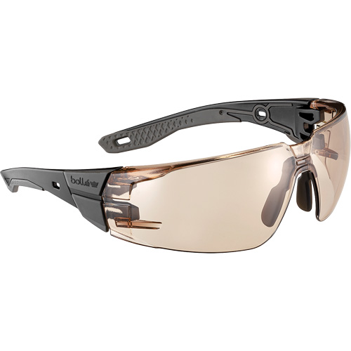 Lunettes de s&eacute;curit&eacute; RUSH+ 2.0 avec monture noire et grise, M/G, Lentille Cuivre, Antibu&eacute;e/Anti-&eacute;gratignures, ANSI Z87+ PB Rental Co. Ltd.