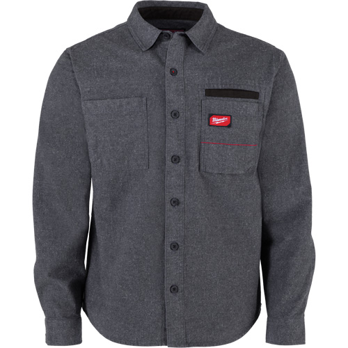 Chemise en flanelle GRIDIRON, Hommes, Grand, Gris PB Rental Co. Ltd.