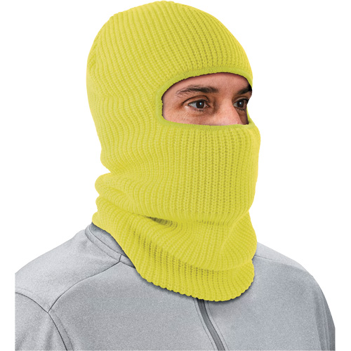 N-Ferno&reg; 2-Layer Rib Knit Freezer Balaclava Face Mask, Acrylic, High-Visibility Lime Green PB Rental Co. Ltd.