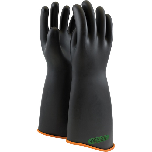 NOVAX&reg; Rubber Insulating Glove with Contour Cuff, ASTM Class 3, Size 8, 18" L PB Rental Co. Ltd.