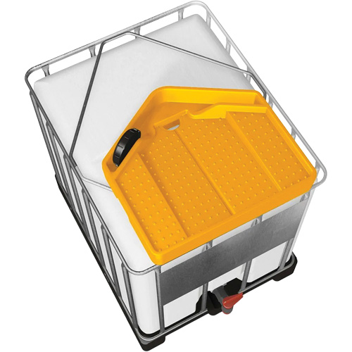 Large 3.9 Gal. Yellow Chemically-Resistant Polyethylene IBC Funnel PB Rental Co. Ltd.