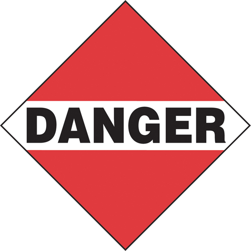 Danger Mixed Load TDG Placard, Adhesive Vinyl PB Rental Co. Ltd.