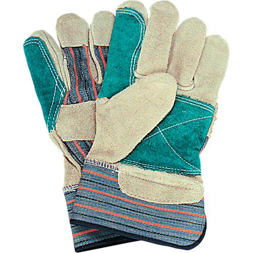 Gants d'ajusteur avec paume double, Grand, Paume en Cuir de vache refendu, Doublure en Coton PB Rental Co. Ltd.