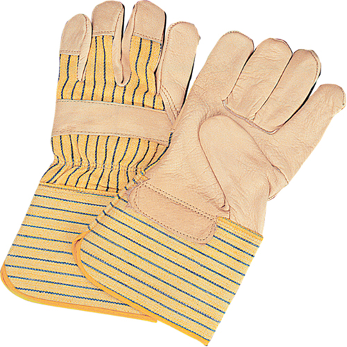 Standard-Duty Dry-Palm Fitters Gloves, Large, Grain Cowhide Palm, Cotton Inner Lining PB Rental Co. Ltd.