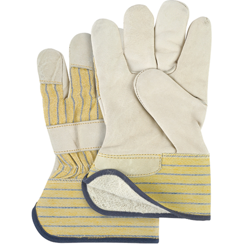 Abrasion-Resistant Winter-Lined Fitters Gloves, Ladies, Grain Cowhide Palm, Cotton Fleece Inner Lining PB Rental Co. Ltd.