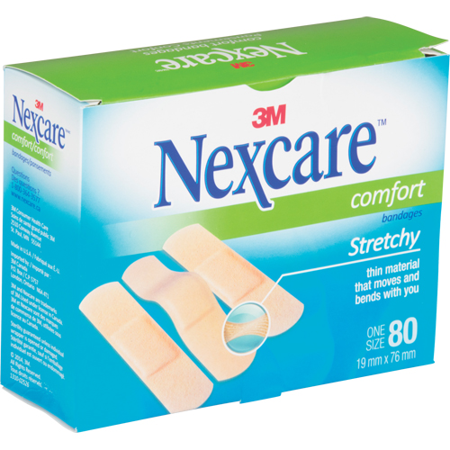 Bandages confortables Nexcare, Rectangulaire/carr&eacute;e, 3", Tissu, St&eacute;rile PB Rental Co. Ltd.