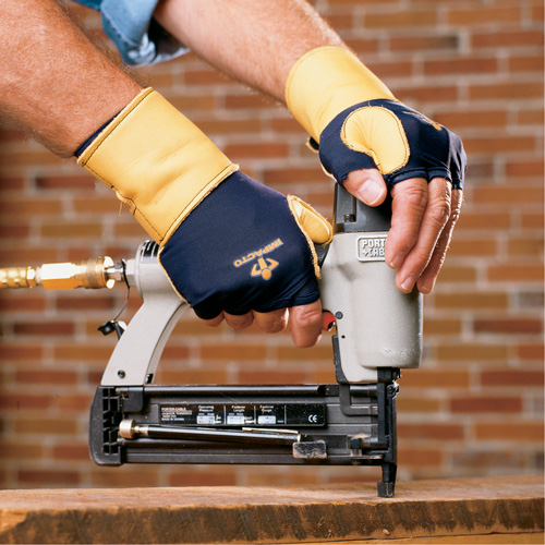 Premium Impact & Repetitive Strain Protective Right-Hand Glove, Size X-Small, Grain Leather Palm PB Rental Co. Ltd.