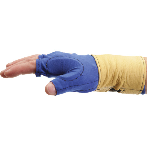 Fingerless Glove Liner with Wrist Restrainer, Size X-Small, Poly-Cotton Palm PB Rental Co. Ltd.