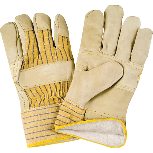 Winter-Lined Patch-Palm Fitters Gloves, 2X-Large, Grain Cowhide Palm, Cotton Fleece Inner Lining PB Rental Co. Ltd.