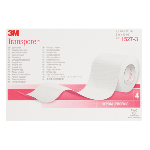 Ruban chirurgical Transpore de 3M, Classe 1, 30' lo x 3" la PB Rental Co. Ltd.
