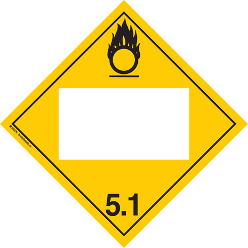 Plaque-&eacute;tiquette TMD oxidant, Vinyle adh&eacute;sif PB Rental Co. Ltd.