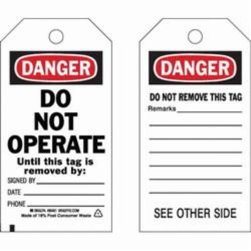 &eacute;tiquettes de s&eacute;curit&eacute; auto-plastifiantes, Polyester, 3" la x 5-3/4" h, Anglais PB Rental Co. Ltd.