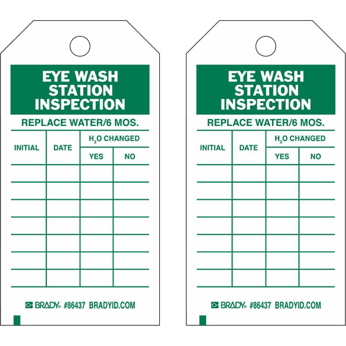 &eacute;tiquettes de rapport d'inspection, Polyester, 4" la x 7" h, Anglais PB Rental Co. Ltd.