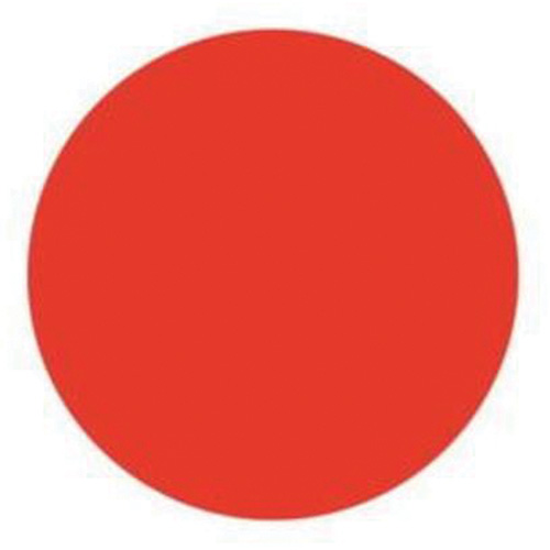 &eacute;tiquettes rondes inscriptibles, Cercle, 1,5" lo x 1,5" la, Rouge PB Rental Co. Ltd.