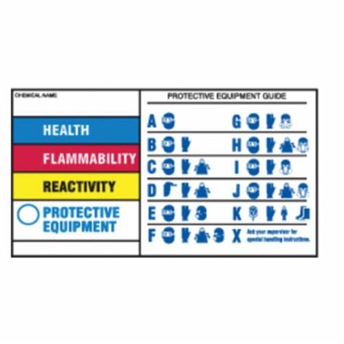 Protective Equipment Labels, Polyester, Sheet, 7" L x 4" W PB Rental Co. Ltd.
