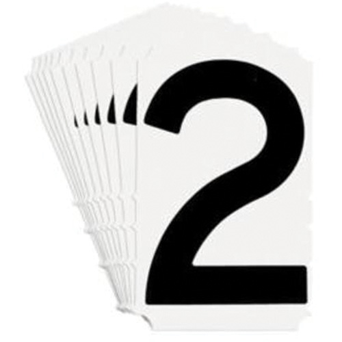 Quick-Align&reg; Individual Gothic Number and Letter Labels, 2, 4" H, Black PB Rental Co. Ltd.