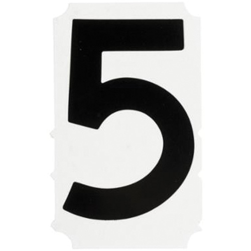 &eacute;tiquettes de lettres et chiffres gothiques individuels Quick-Align, 5, 4" h, Noir PB Rental Co. Ltd.
