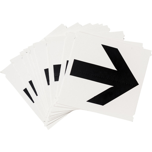 Quick-Align&reg; Individual Gothic Number and Letter Labels, Arrow Symbol, 4" H, Black PB Rental Co. Ltd.