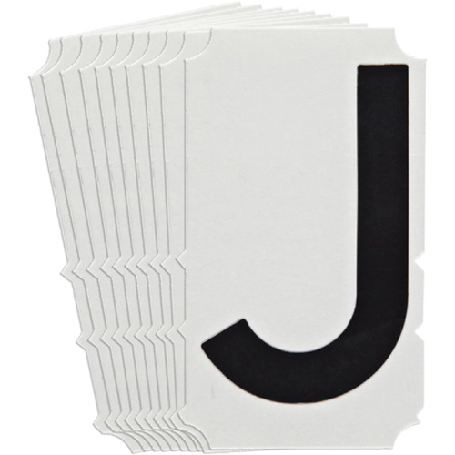 Quick-Align&reg;Individual Gothic Number and Letter Labels, J, 4" H, Black PB Rental Co. Ltd.
