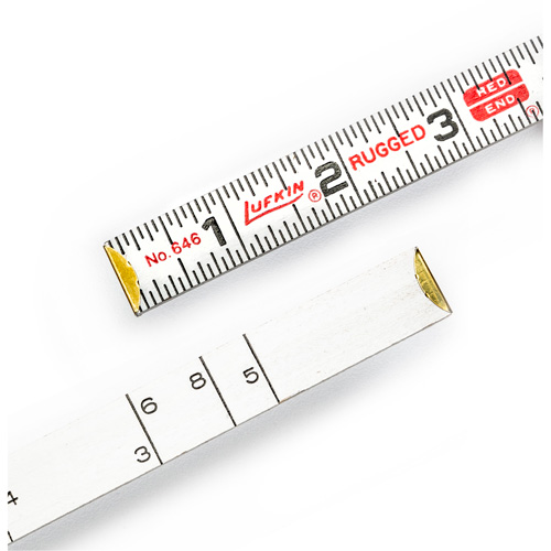 R&egrave;gle de maçon Red End, 6' lo, Bois, Graduations de 1/16" PB Rental Co. Ltd.