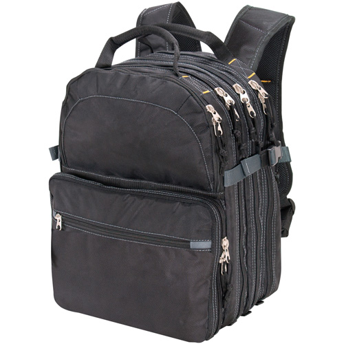 Sacs &agrave; dos pour outils &agrave; 75 pochettes, 13" lo x 17-1/2" la, Noir, Nylon PB Rental Co. Ltd.