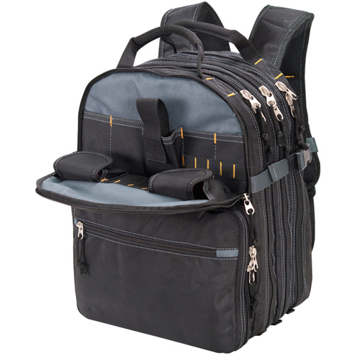 Sacs &agrave; dos pour outils &agrave; 75 pochettes, 13" lo x 17-1/2" la, Noir, Nylon PB Rental Co. Ltd.