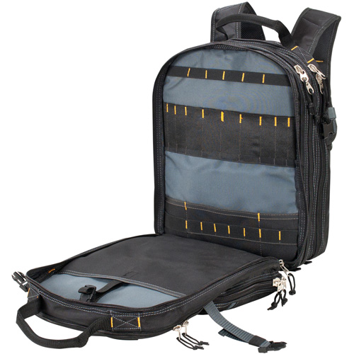 Sacs &agrave; dos pour outils &agrave; 75 pochettes, 13" lo x 17-1/2" la, Noir, Nylon PB Rental Co. Ltd.