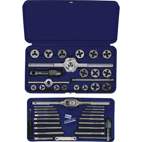 Hanson&reg; Metric Tap & Hex Die Set, 25 Pieces PB Rental Co. Ltd.
