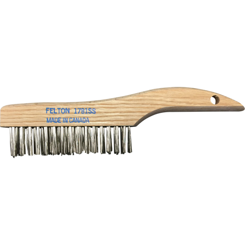 Brosses de nettoyage &agrave; manche en patin, Acier inoxydable, 4 x 16 rangs de fils, Longueur 10" PB Rental Co. Ltd.