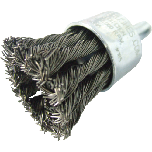 Brosses mont&eacute;es &agrave; fils nou&eacute;s, 1" dia., dia. Des fils 0,020", Tige 1/4" PB Rental Co. Ltd.
