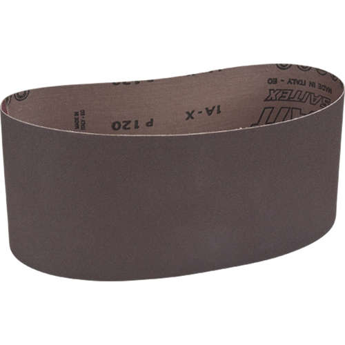 Courroie abrasive pour ponceuse portative, 4" la x 24" lo, Oxyde d'aluminium, Grain 120 PB Rental Co. Ltd.