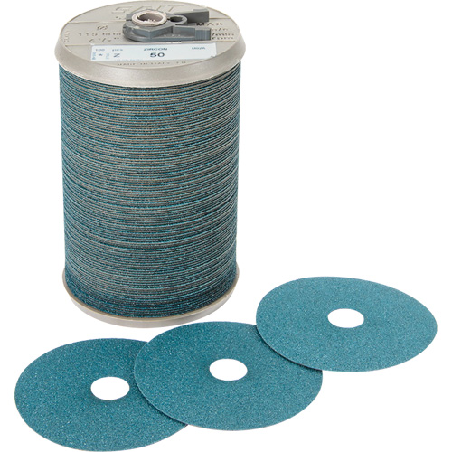 Disque en fibre pour meulage agressif Blue Line, Zirconium, 50, 5" Dia x 7/8" Arbre PB Rental Co. Ltd.