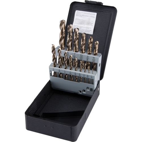 Jobber Length Drill Bit Set, 15 Pieces, High Speed Cobalt PB Rental Co. Ltd.
