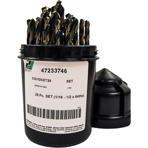 Heavy-Duty Drill Bit Set , 29 Pieces, High Speed Steel PB Rental Co. Ltd.