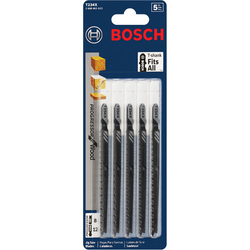 Jigsaw Blade, High-Carbon Steel, T-Shank, 4-5/8" L, 8-12 TPI PB Rental Co. Ltd.