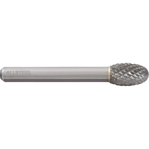 AllSteel Egg Shape Carbide Burr, SE-3, 3/8" Dia., 1/4" Shank, 5/8" Depth of Cut PB Rental Co. Ltd.