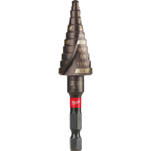 Foret &eacute;tag&eacute; #3 Shockwave Impact Duty, 3/16" - 3/4", Incr&eacute;ments de 1/16", Titane PB Rental Co. Ltd.