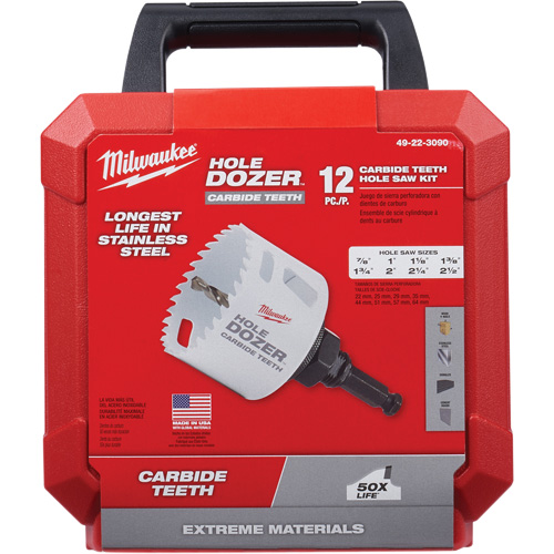 Trousse de scies-cloches Hole Dozer, 12 morceaux PB Rental Co. Ltd.