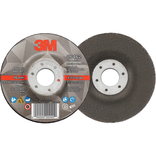 Meule &agrave; tronçonner, 4-1/2" x 1/8", Arbre de 7/8", Type 27, C&eacute;ramique PB Rental Co. Ltd.