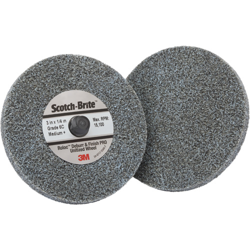 Roloc Deburr & Finish Pro TR Unitized Wheel, 2" x 1/4", Coarse Grit, Ceramic PB Rental Co. Ltd.