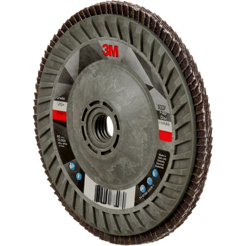 Disque &agrave; lamelles &agrave; changement rapide 769F, 5" x 5/8"-11, Type 29, Grain 120+, C&eacute;ramique PB Rental Co. Ltd.